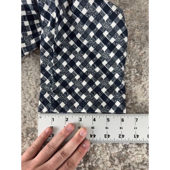 Brooks Brothers Womens Size 8 Natalie Fit Checker Pants Black White Button Zip - Picture 7 of 12